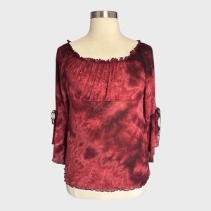 Dori Tie-Dye Peasant Blouse